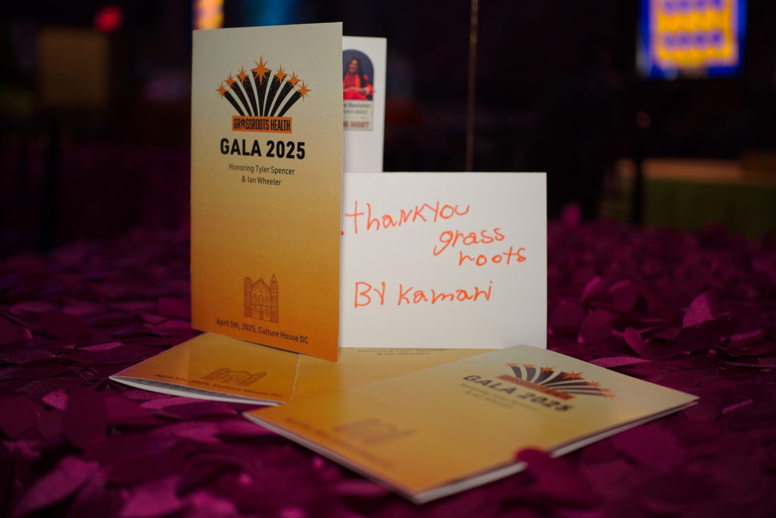Program & Thank You Card from Student
