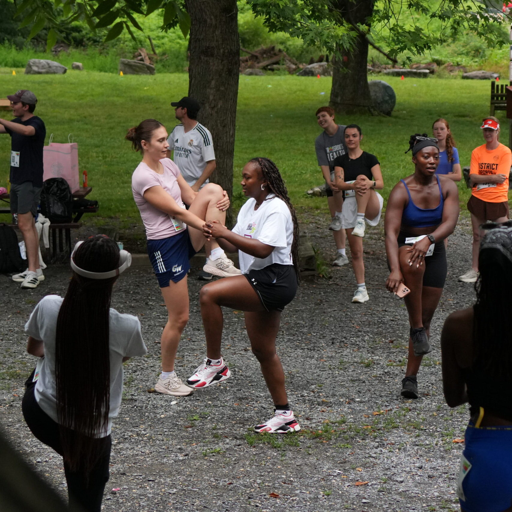 Group stretch circle